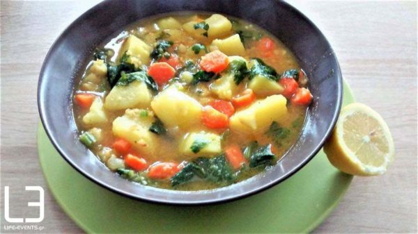 Θρεπτική, νόστιμη και εύκολη σούπα λαχανικών