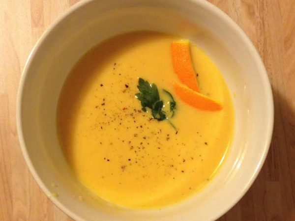 Σούπα καρότου με πορτοκάλι