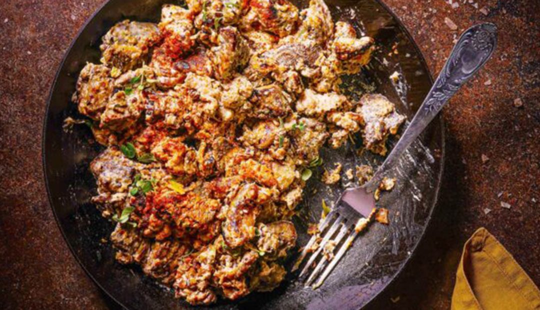 Συκωταριά λαδορίγανη με γιαούρτι