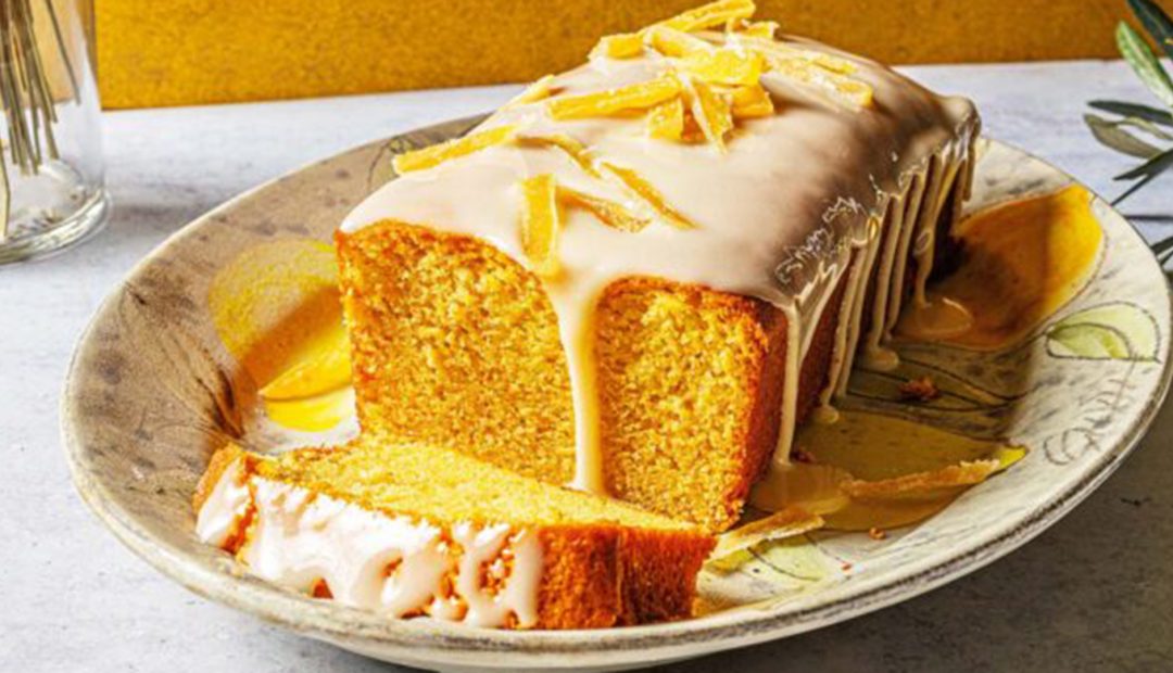 Κέικ ελαιολάδου με τζίντζερ και γλάσο